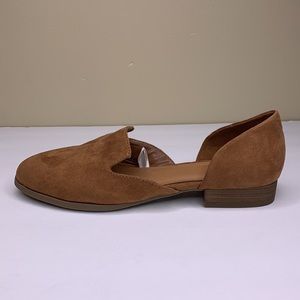 UNIVERSAL THREAD Shoes Brown D’Orsay Loafer Tiny Heel NWOT Slip On Neutral Sz 7